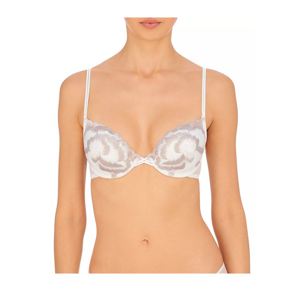 Natori Natorious Demi Contour Underwire Bra Soft White Size 34D 2921